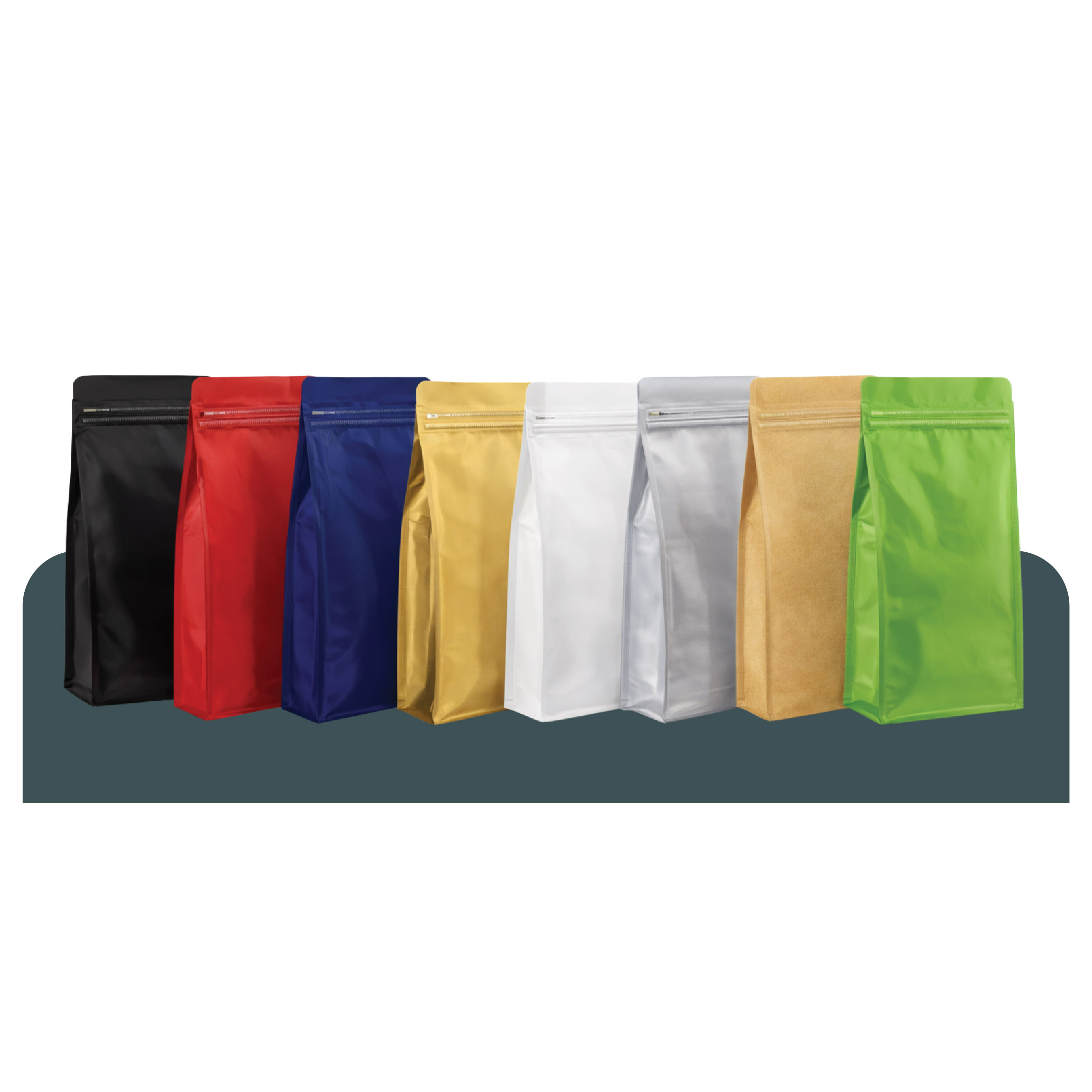 SG Print Pack-02 Cube Coffee Bag With Side Zipper - Image 1