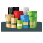 Colorful Stand Up Pouch with Matte Window